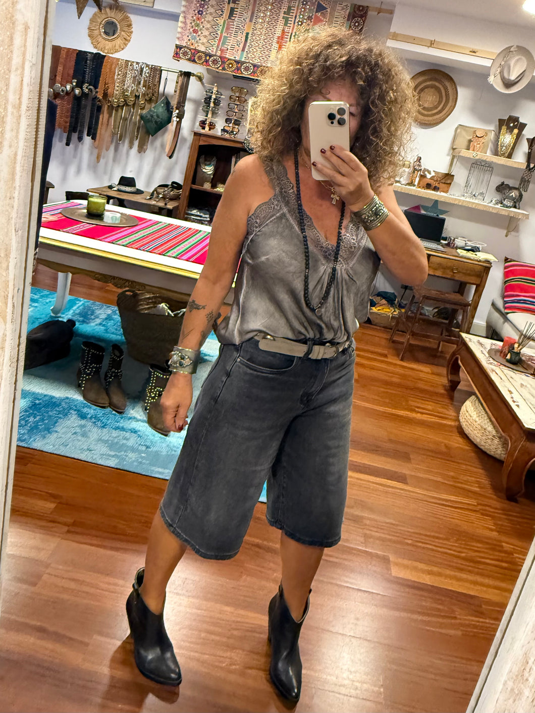 BERMUDA JEAN GRIS