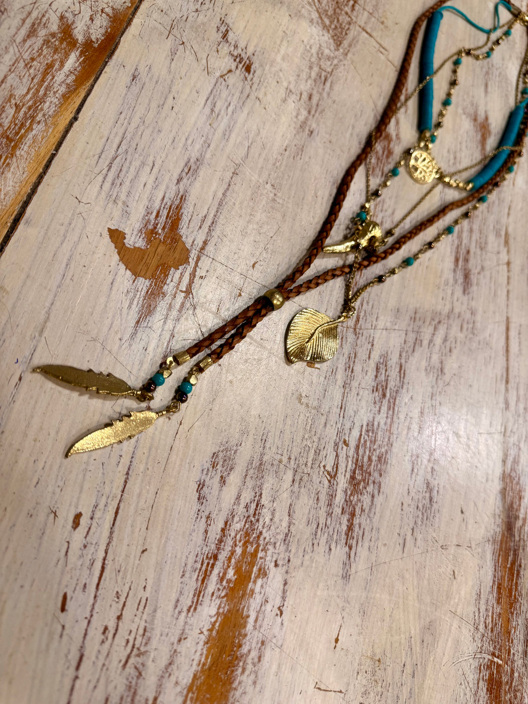 COLLAR MULTI TURQ