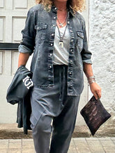 Cargar imagen en el visor de la galería, CAMISA JEAN GRIS
