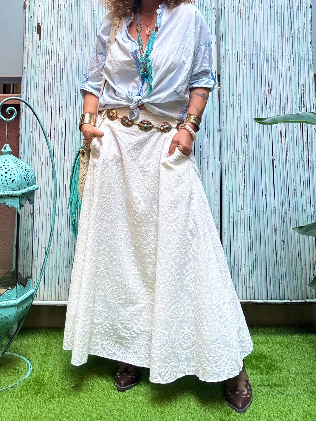 FALDA TROQUELADA